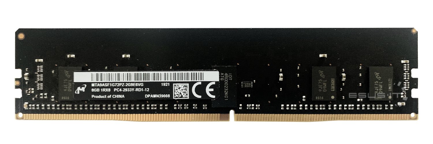 Memory Ram 1x 8gb Micron Ecc Registered Ddr4 1rx8 2933mhz Pc4 23400 Rdimm Mta9asf1g72pz 2g9e Ram Memory Ecc Memory Ddr4 Ecc Registered Pc4 23400 2933mhz Esus It Pamieci Serwerowe Ecc Reg Fb