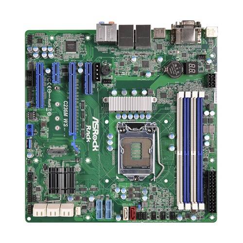 Carte mère Asrock Rack C236M WS LGA1151 Micro-ATX | C236M WS