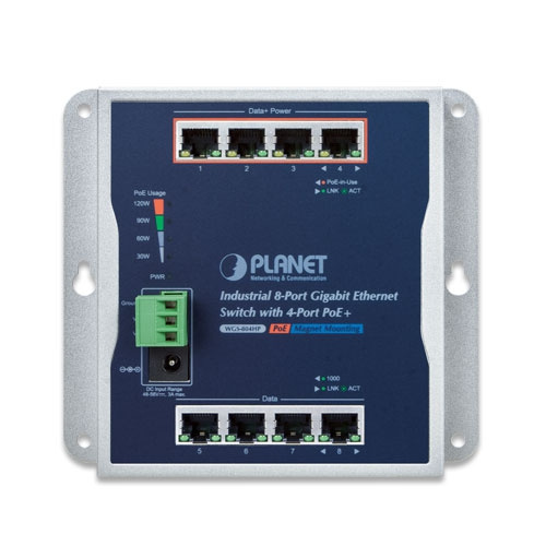 Commutateur Planet WGS-804HP 8x 1Gb 120 W PoE+