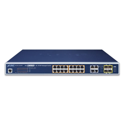 Commutateur Planet WGSW-20160HP 16x 1Gb 4x SFP 220 W PoE+