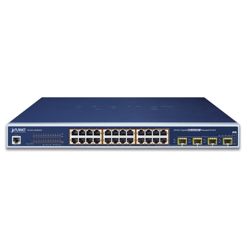 Commutateur Planet WGSW-24040HP4 24x 1Gb 4x SFP 440 W PoE+