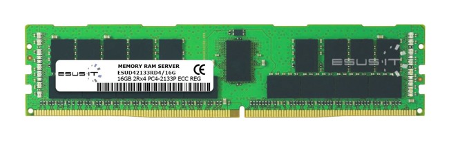 Mémoire RAM 1x 16GB ESUS IT ECC REGISTERED DDR4 2Rx4 2133MHz PC4-17000 RDIMM | ESUD42133RD4/16G