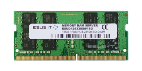 Mémoire RAM 1x 16GB ESUS IT SO-DIMM DDR4 2933MHz PC4-23400 | ESUD42933SS8/16G