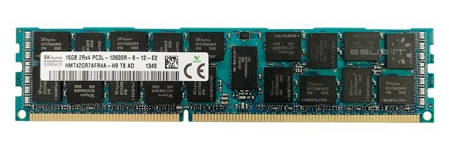 Mémoire RAM 1x 16GB Hynix ECC REGISTERED DDR3 1333MHz PC3-10600 RDIMM | HMT42GR7AFR4A-H9