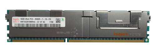 Mémoire RAM 1x 16GB Hynix ECC REGISTERED DDR3 4Rx4 1066MHz PC3-8500 RDIMM | HMT42GR7BMR4C-G7