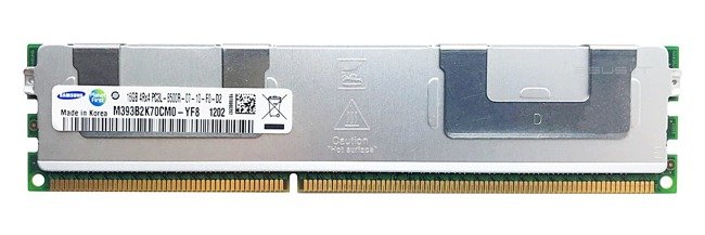 Mémoire RAM 1x 16GB Samsung ECC REGISTERED DDR3 1066MHz PC3-8500 RDIMM | M393B2K70CM0-YF8