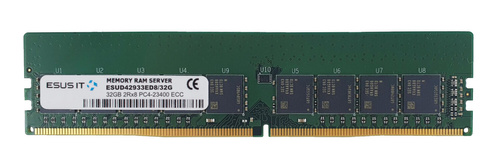 Mémoire RAM 1x 32GB ESUS IT ECC UNBUFFERED DDR4 2Rx8 2933MHz PC4-23400 UDIMM | ESUD42933ED8/32G