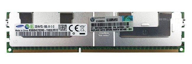 Mémoire RAM 1x 32GB Samsung LOAD REDUCED DDR3 1333MHz PC3-10600 LRDIMM | M386B4G70DM0-YH9