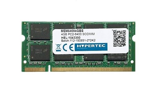 Mémoire RAM 1x 4GB HYPERTEC SO-DIMM DDR2 800MHz PC2-6400 | MEM64004GBS