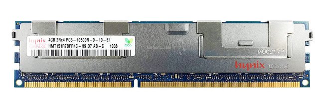 Mémoire RAM 1x 4GB Hynix ECC REGISTERED DDR3 1600MHz PC3-12800 RDIMM | HMT451R7BFR8A-PB