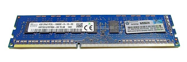 Mémoire RAM 1x 4GB Hynix ECC UNBUFFERED DDR3 1333MHz PC3-10600 UDIMM | HMT351U7EFR8A-H9