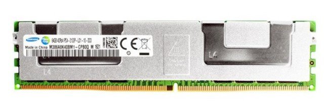 Mémoire RAM 1x 64GB Samsung LOAD REDUCED DDR4 2133MHz PC4-17000 LRDIMM | M386A8K40BMB-CPB