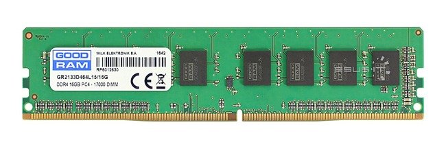 Mémoire RAM 1x 8GB GoodRAM ECC UNBUFFERED DDR4 2Rx8 2133MHz PC4-17000 UDIMM | W-MEM2133D48G