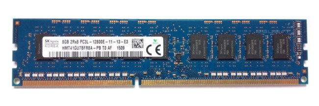 Mémoire RAM 1x 8GB Hynix ECC UNBUFFERED DDR3 1600MHz PC3-12800 UDIMM | HMT41GU7AFR8A-PB