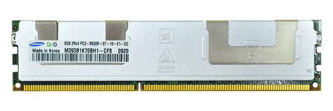 Mémoire RAM 1x 8GB Samsung ECC REGISTERED DDR3 1066MHz PC3-8500 RDIMM | M393B1K70BH1-CF8