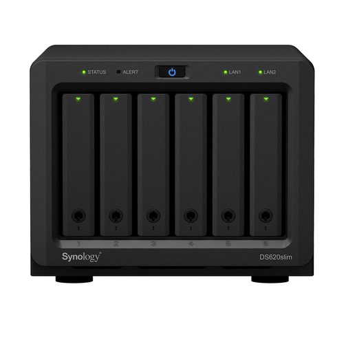 Serveur NAS Synology DS620slim 6x SSD | HDD SATA 2GB RAM