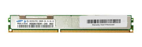 Mémoire RAM 1x 4GB Samsung ECC REGISTERED DDR3 1333MHz PC3-10600 RDIMM | M392B5170EM1-CH9