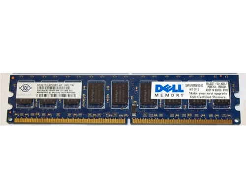 Mémoire RAM 2x 2GB DELL PowerEdge & Precision Workstation DDR2 800MHz ECC UNBUFFERED DIMM | SNPWM553CK2/4G