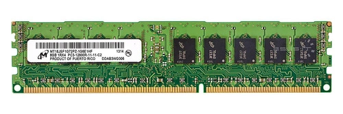 Mémoire RAM 1x 8GB Micron ECC REGISTERED DDR3 1600MHz PC3-12800 RDIMM | MT18JSF1G72PZ-1G6