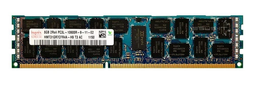 Mémoire RAM 1x 8GB Hynix ECC REGISTERED DDR3 1333MHz PC3-10600 RDIMM | HMT31GR7CFR4A-H9