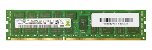 Mémoire RAM 1x 4GB Samsung ECC REGISTERED DDR3 1333MHz PC3-10600 RDIMM | M393B5170GB0-CH9