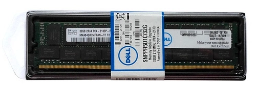 Mémoire RAM 1x 32GB DELL PowerEdge & Precision Workstation DDR4 2Rx4 2133MHz ECC REGISTERED DIMM | SNPPR5D1C/32G