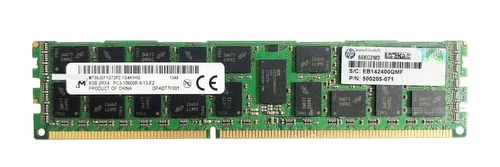 Mémoire RAM 1x 8GB Micron ECC REGISTERED DDR3 1333MHz PC3-10600 RDIMM | MT36JSF1G72PZ-1G4